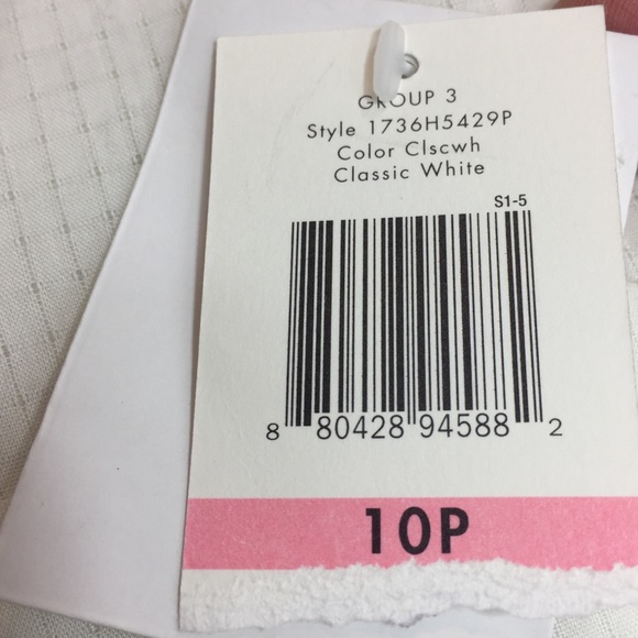 Calvin Klein white button down blouse size 10P - Picture 5 of 5